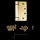 National Hardware N185-207 Spring Hinge, Brass, 4"