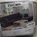 KinCam Sectional Couch Covers L Shape Sofa Covers Super Stretch 2pcs Sofa Slipcovers for 3 + 3 Seaters Sectional Chaise Slipcover with 2pcs Pillow Covers for Pets Kids, Taupe