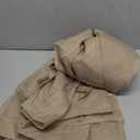 MIULEE Beige Sheer Curtains 84 Inches Long, 4 Panels Set, Rod Pocket Voile Drapes Light Filtering and Semi Transparent, Elegant Window Treatments for Bedroom Living Room,42 x 84 Inches