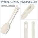 5 Pieces Silicone Spatula Set, Food Grade Rubber Spatula, Upgrade Strong Handle with Ergonomic Grip, Heat Resistant Up to 600F for Nonstick Cookware, Cooking Candy Series (Cream White)