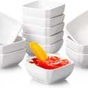 12 Pack Ceramic Dipping Bowls, 3 Oz Soy Sauce Dish, Small Dip Bowls Set for Sauce, Side Dish, Condiments, Sushi, Ramekins Oven Safe