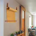 Lincia 17 Inch Kraft Paper Roll Dispenser Wall Mounted 30 Meters Brown Grocery List Note Craft Butcher Paper Roll Holder Memo Board for Wall Decor, to-do Lists, DIY Drawing, Artwork, Creative