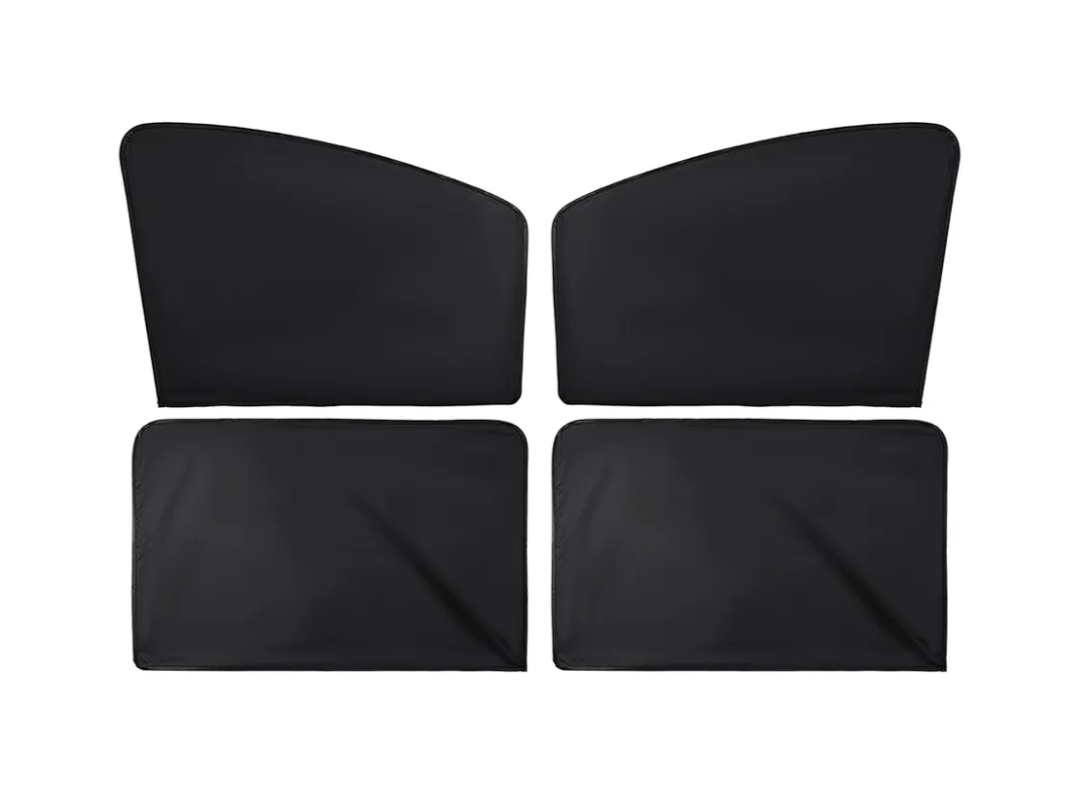 Car Window Shades - 4 Pcs Car Privacy Curtains - 100% Block Light Window Covers - Magnetic Side Window Sun Shade Keeps Cooler for Breastfeeding, Taking a nap, Changing Clothes, Camping