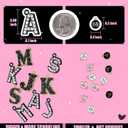 Straw Covers for Stanley Cup Accessories: Black Decorations for Stanley 30 oz & 40 oz Tumbler with Handle, Bling Letter Charms and Flower Silicone Straw Cap Topper, Trendy Stuff for Teen Girls & Women