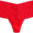 Hanky Panky Women's Signature Lace Retro Thong Red Thongs One Size