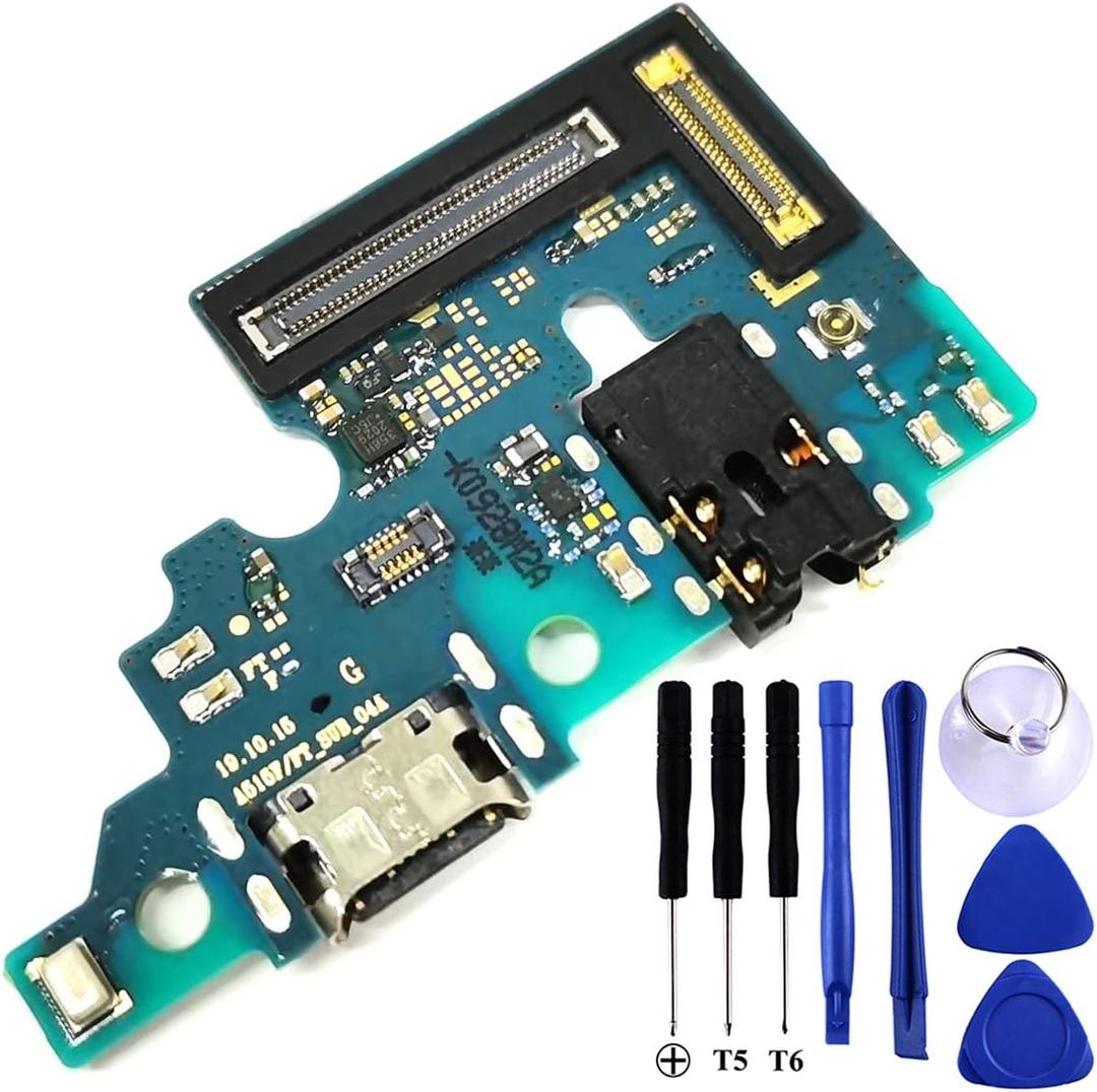 Galaxy A51 USB Charging Port Flex Cable Replacement SM-A515F Type C Charger Dock Board Flex Cable Connector for Samsung A51 A515F Port Repair Part with Tools (SM-A515F)