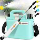 Electric Garden Sprayer 1.6 Gallon - Battery Powered Weed Sprayer Wtih 3 Nozzles, Backpack Sprayer in Lawn and Garden, Pump Sprayer for Gardening, Watering & Spring Planting