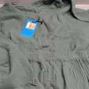 Womens Cotton Gauze Loungewear Sets Casual 2 Piece Sleepwear Button Down Shirt and Wide Leg Pants Outfits size S