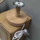 2 Pack Table Lamp, Bedside Lamp Nightstand Lamp, 3000K Warm Light Desk Lamp, USB Powered LED Reading Lamp, Boho Vintage Small Lamp for Bedroom Living Room Office Dorm Dresser Bookshelf