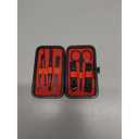 Manicure Set-Stainless Steel Nail Care Set-Professional 7 in 1 Ingrown Toenail Clipper Grooming Tool-Pedicure Kit & Toe Nail Cutter-Thick Nail Scissors Toiletries with Cuticle Trimmer (Black)