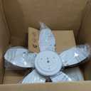 Small Ceiling Fans with Lights 25 Inch - Low Profile Ceiling Fans with Remote Control, Flush Mount, 5 Reversible Blades, 6 Speeds + Natural Wind Model, Timer, Night Light, for Bedroom Indoor