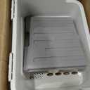 Tomorotec Plastic Dish Drying Rack & Drain Board with Lid Cover Light White, 15.8 x 12.2 x 10 inches