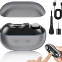 Imwing Easyclip, Imwing Nail Clipper,Electric Nail Grinder & Trimmer 2 - in - 1 with LED Light, Safe Automatic Nail Clipper for Seniors, Adults, Kids, Baby(Gray)