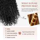Clip in Hair Extensions, FLUFYMOOZ 4PC 100 Pure Protein Silk Hair Extensions Long Soft Natural Hairpiece 20 Inch Curly Hair Extension for Women (Black Brown)