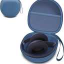 Headphone Case Compatible with Soundcore by Anker Q20i Q20 Q30 Q45 / BERIBES/TOZO/KVIDIO/Beats Noise Cancelling Over-Ear Headphones, Light Blue