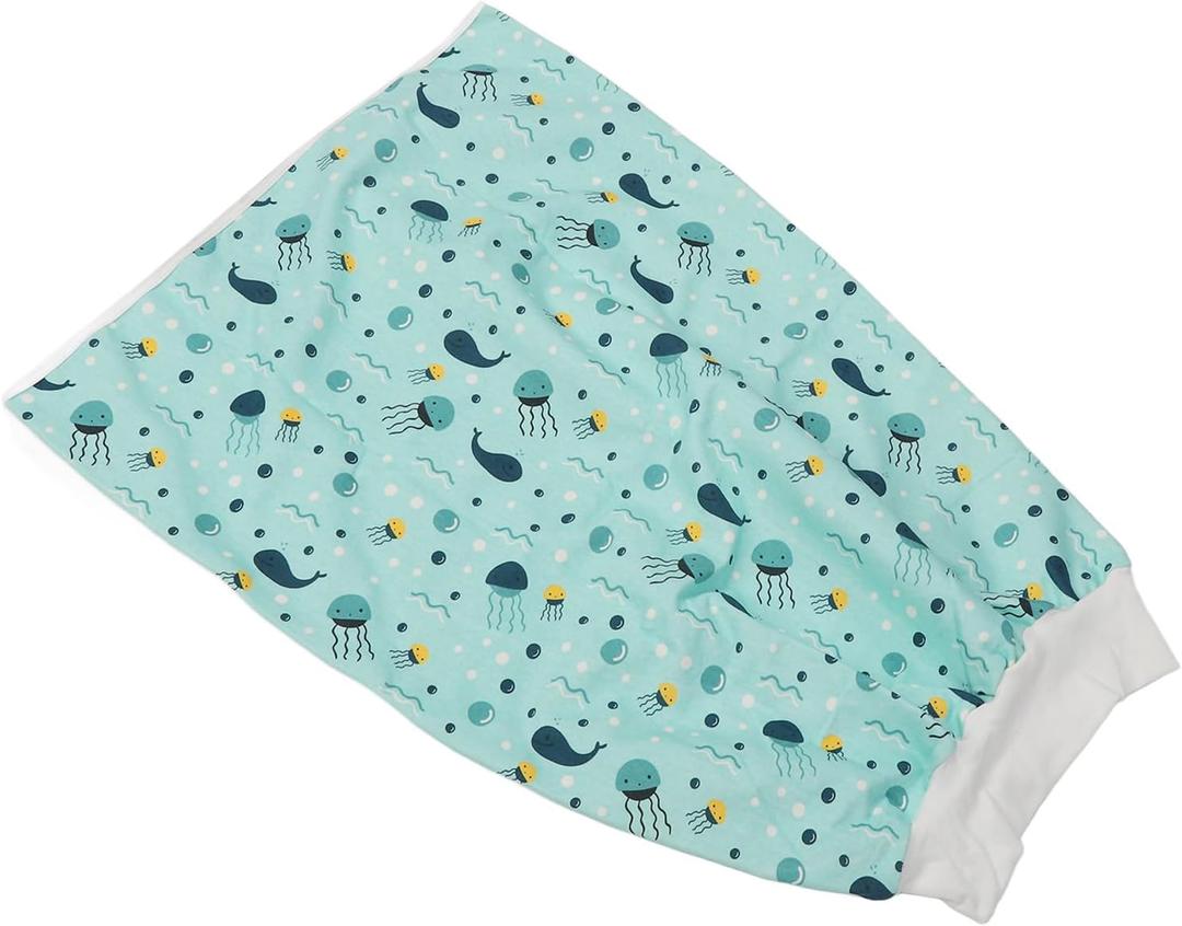 Washable Diaper Skirt, Cotton Fabric Wearable Incontinence Pad No Leakage Breathable for Nap or Night Sleeping for Adults (L)