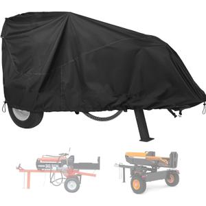 Log Splitter Cover Waterproof 420D Oxford Cloth 83" x 45" x 39" Suitable for 15-45 ton Gas or Electric Log splitters Weather-Resistant Wood Splitter Cover (15-45 Ton - PU)