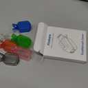 Toothbrush Covers Caps, Clip-On Toothbrush Protector for Household Travel, Brush Head Pod Case Fits Most Manual and Electric Toothbrushes, 6 Count (Transparent without Glitter)