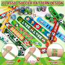 2 x OCTERIC 60 Pcs Soccer Slap Bracelets, Sport Snap Bracelets Bulk Soccer Themed Fun Party Favors for School Classroom Prize Celebration Gifts Party Accessories