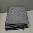 LotFancy China Storage Containers - Quilted 6-Piece Set Storage Box- Stores Chinaware, Stemware, Dinnerware, Dish Storage Service for 12, 48 Pcs Felt Protectors, Cardboard Dividers Included