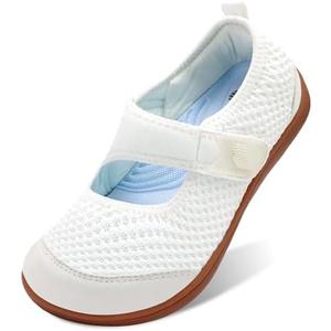 BARERUN Womens Barefoot Walking Shoes Adjustable Wide Diabetic Shoes Breathable Zero Drop Sneakers for Wide Width Arthritis Edema Feet Nursing Shoe Indoor Outdoor