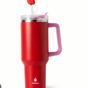 Manna Valentines™ Atlas Stainless Steel Tumbler - Red