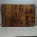 Dog Crate Topper Wood Countertop for 42 Inch Dog Cage, Dog Crate Table Topper Collapsible Dog Kennel Topper (Rustic Brown, 42 Inch)