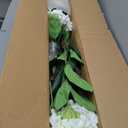 4 FT Artificial Hydrangea Tree- Large Faux Hydrangea Plants Indoor Outdoor，Fake Flower Trees with White Tall Planter for Home Garden,Front Decor