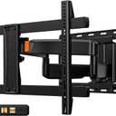 Perlegear Full Motion Sliding TV Wall Mount for 42-95 inch TVs up to 150 lbs with Cable Management, Fits 12/16/24 Wood Studs, Swivel TV Mount Bracket, Tool-Free Tilt, Max VESA 600x400mm PGTVM41B