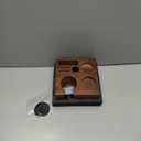 KNODOS Walnut Espresso Tamping Station 54mm for Breville Machines Espresso Accessories Organizer Tamper Distributor Portafilter Holder and Multi Accessory Storage