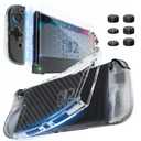 HEYSTOP Switch 2 Case for Nintendo Switch 2(2025), Switch 2 TPU Cover, Protector Case Cover for Switch 2 Accessories with 6 Thumb Caps and Screen Protector, Anti-Slip, Shock-Proof,Anti-Scratch