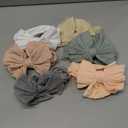 Niceye Handmade Baby Headbands Soft Stretchy Nylon Hair Bands with Bows for Newborn Infant Baby Toddler Girls (Green)