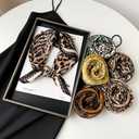 Women Stretch Ruched Head Scarf Like Satin Silk Scarf Sleeping Hair Wrapping Night Neck Scarves Headscarf 27.5