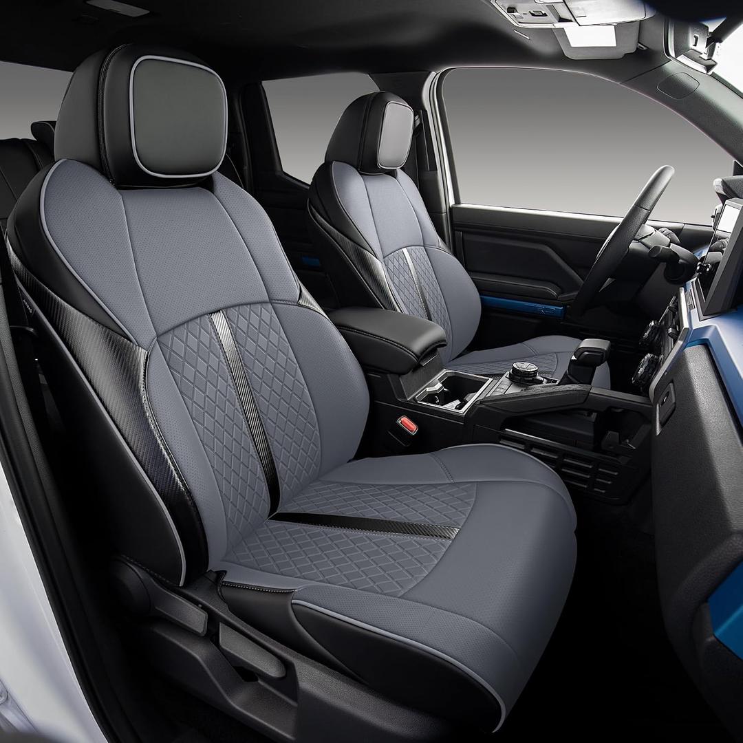 Custom 4Runner Seat Covers for 2025-2027 Toyota 4Runner 5-Seater Black+Grey
