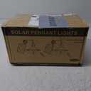 Solar Shed Light Indoor Outdoor Pendant Lights Solar Powered with 2 Motion Sensor, Waterproof Solar Hanging Lamp for Porch, Inside Home, Farmhouse, Gazebo, Chicken Coop, Daytime, 2 Pack