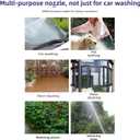 Aquoxis Pressure Washer 15X More Powerful Than Hoses, Aquoxis Spray Nozzle, with 360 Rotating for Three Spray Modes, Easy Installation, Universal Compatibility (with Foam Pot + 3 Metal Connector)