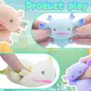 Axolotl Toy, Pull, Stretch and Squeeze Stress, Cute Fish Toy for Anxiety Relief, Birthday, Christmas, Office, Stocking Stuffer Gift, Toy Axolotl for Pulling (Set of 4)