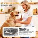 Puppy Pads with Pheromones, Washable Puppy Pee Pads for Dogs Reusable Puppy Pads for Dogs and Cats - Leak & Odor Proof, Non-Slip Base Training Pads for Home & Travel(with Pet Hair Removal Gloves)