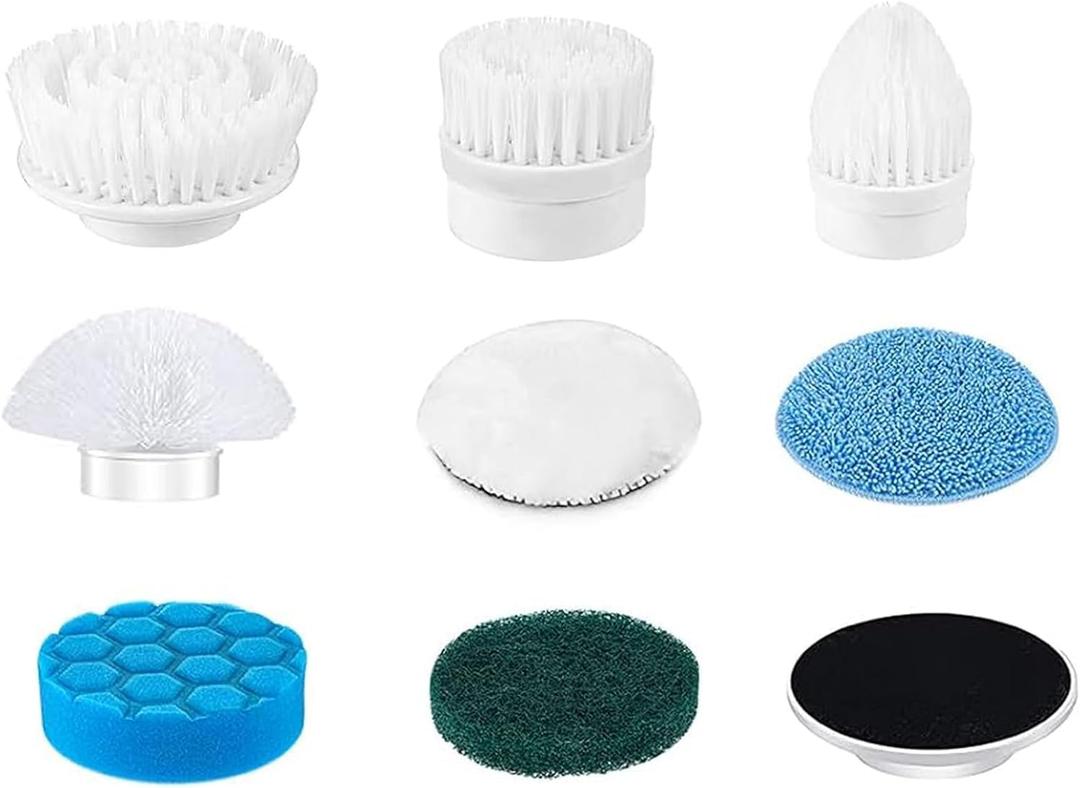 Replacement Heads Set 8 pcs for Electric Spin Scrubber