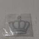 FINGERINSPIRE 5pcs Crown Pattern Iron on Crystal Rhinestone Decals - Large Rhinestone Transfers for Clothing Embellishment