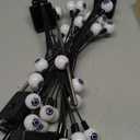 2PACK Scary Eyeballs Solar Garden Light Halloween Decorations Outdoor,Swaying Firefly with 12LED Purple Spooky Eyes Lights-Waterproof Ornaments Solar Halloween Lights for Lawn, Patio, Party Decor