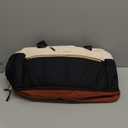 LOVEVOOK Travel Duffel Bag, Weekender Bags for Women, Large Overnight Bags with Shoe Compartment, 38L Carry on Gym Hospital Bag with Wet Pocket, 2 Pcs (Beige-Black-Brown)