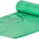 BioBag (USA) The Original Compostable Bag, 33 Gallon, 120 Count, 100% Certified Compostable Trash Bag Liners for Food Waste, Extra Strong and Durable, Trash Bag