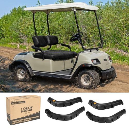 10L0L Golf Cart Fender Flares for Yamaha G14 G16 G19 G20 G22 - Standard Front and Rear Golf Cart Mud Flaps W/Stainless Steel Screws Hardware Not For Modified Carts Bodies