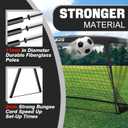 9x5 FT Kids Soccer Goal with Carry Bag, Portable Folding Soccer Net for Backyard Training, Indoor/Outdoor Use for Youth and Adults