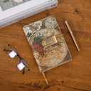 Vintage Old Map Diary with Lock,A5 Locking Journal Pu Leather Refillable Writing Notebook with Lock Combination Password Personal Lock Journal with Pen&Gift Box Secret Lock Diary for Adults Men & Women