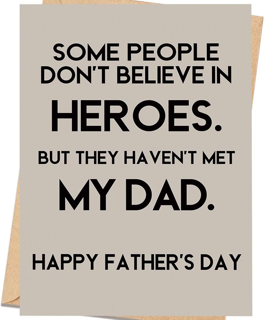 2 x Father’s Day Card for Dad, Heartfelt Fathers Day Gift from Son or Daughter, Happy Fathers Day Card