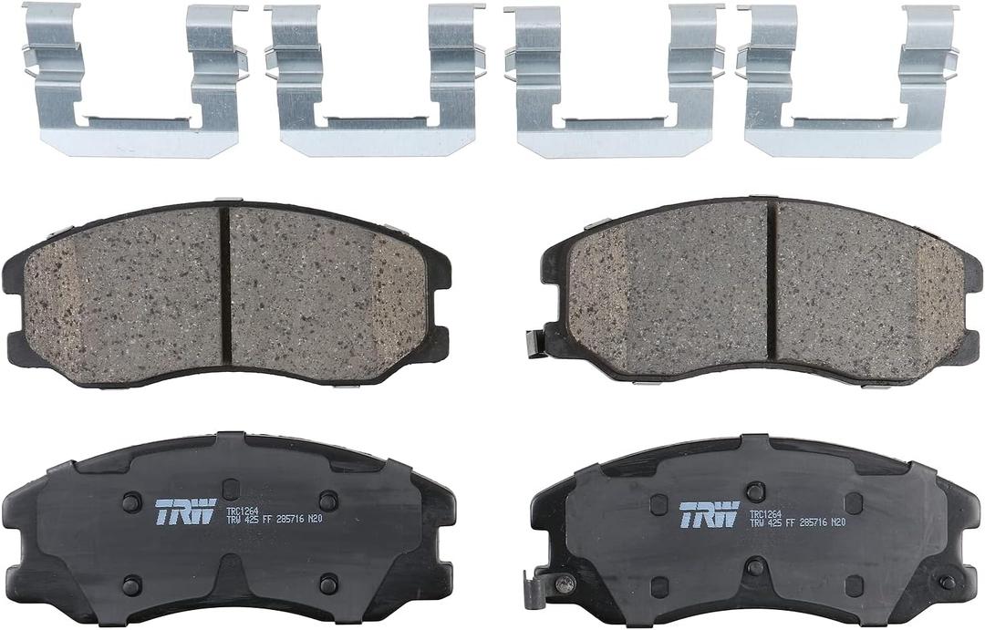 TRW Pro TRC1264 Disc Brake Pad Set For Chevrolet Equinox 2007-2009, Front, And Other Applications