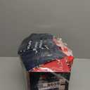 LANGXUN 8ft Skiing Santa Inflatable Outdoor Indoor Decor, Giant Blow Up IP44 Weatherproof Xmas Decorations for Yard, Built-in 7-Color LED Rotating Light for Gardern Lawn Winter Holiday