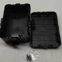 Hrensaw Large Outdoor Electrical Box Waterproof(12.5x8.5x5inch),IP54 Waterproof Outdoor Outlet Covers,Weatherproof Extension Cord Covers Protect Outlet, Plug, Timer, Power Strip, Holiday Light, Black